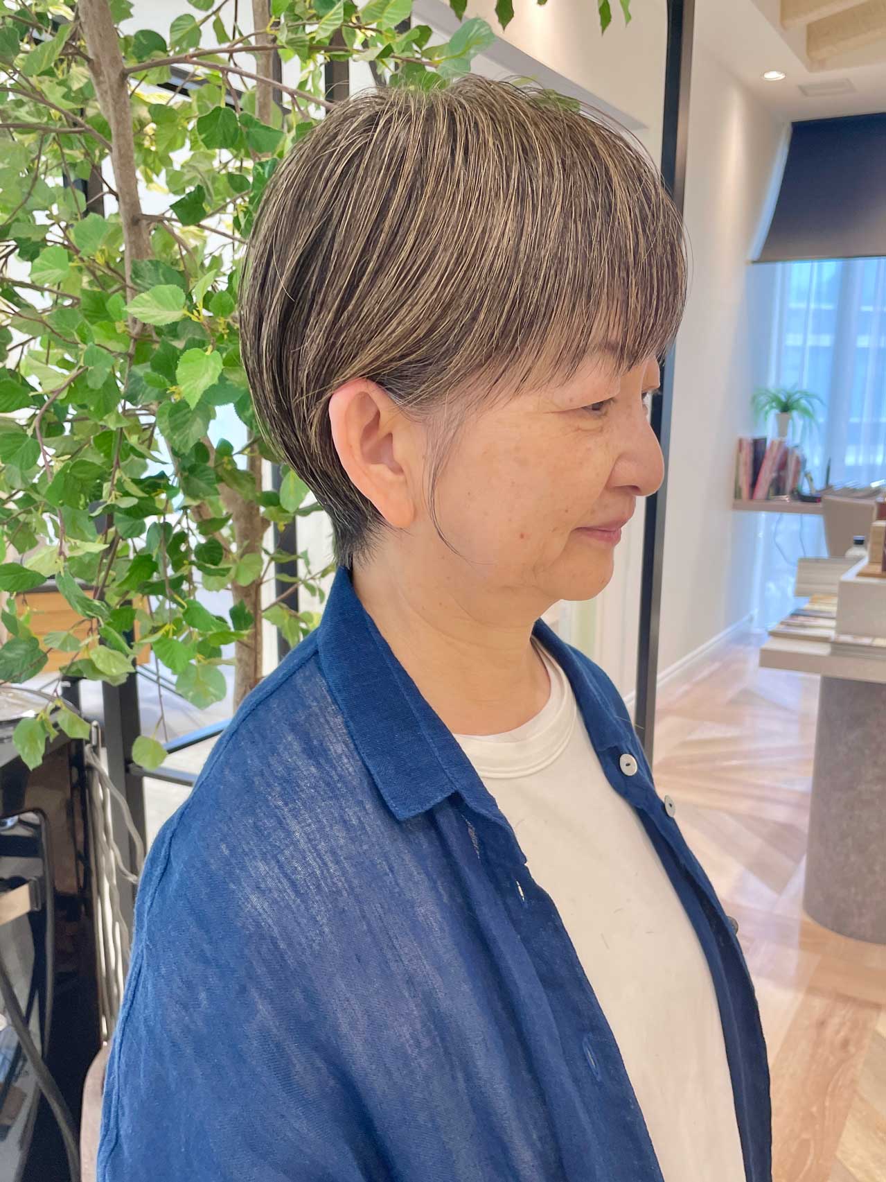 名古屋,白髪ぼかし,ハイライト