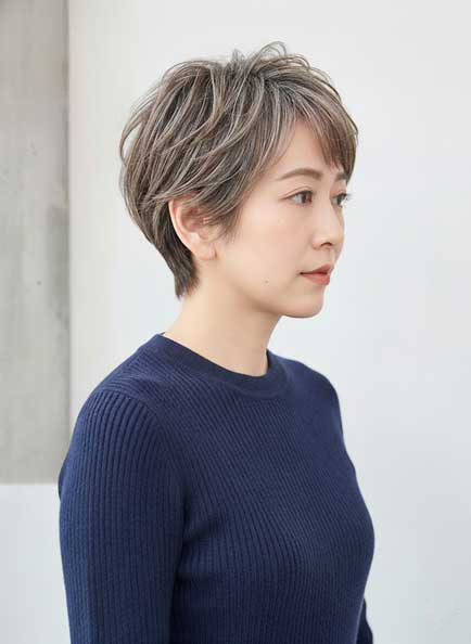 名古屋,白髪ぼかし,ハイライト