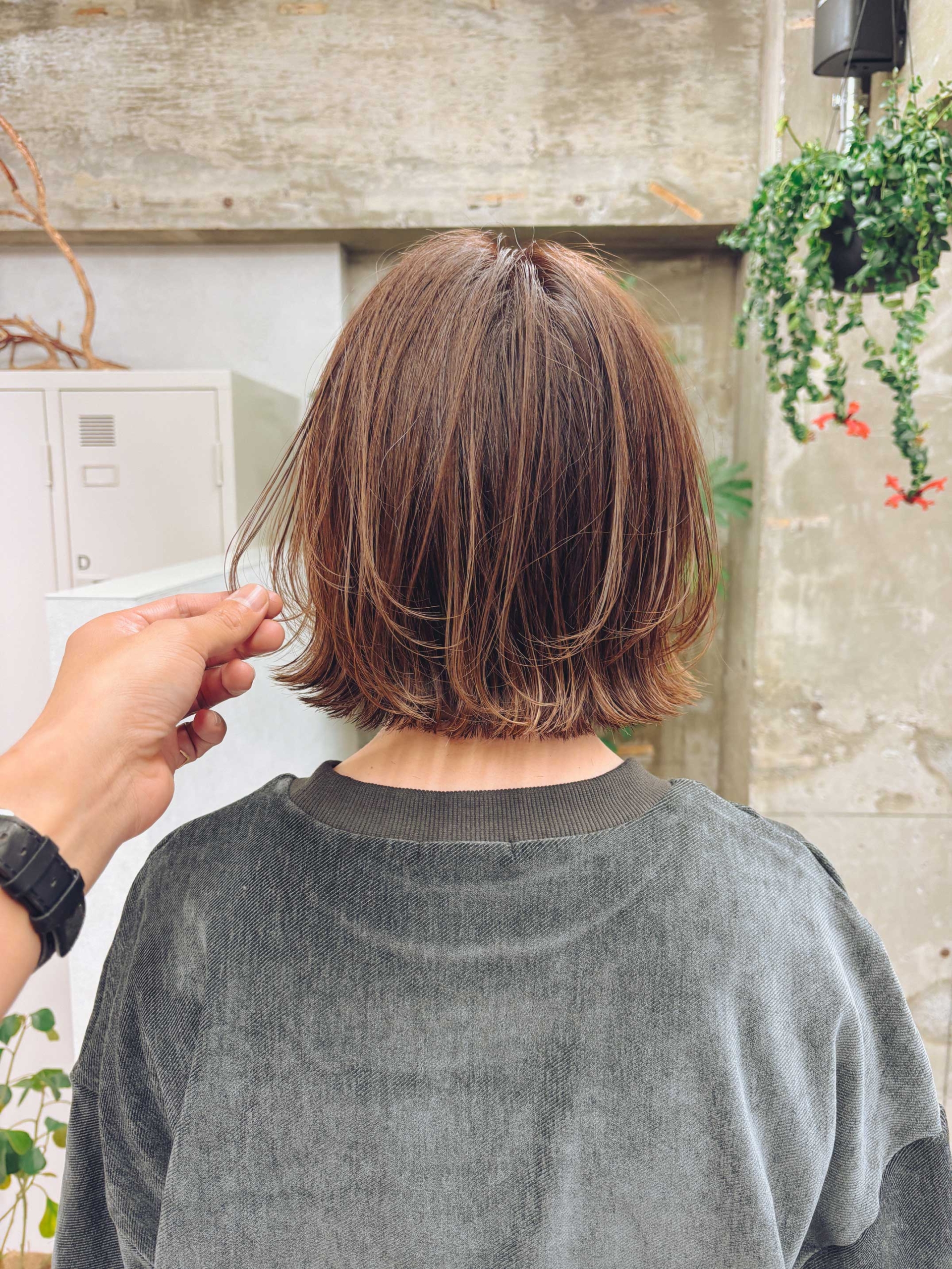 名古屋,白髪ぼかし,ハイライト