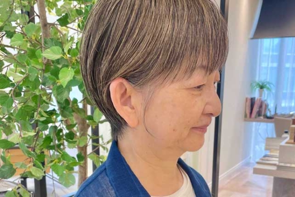 名古屋,白髪ぼかし,ハイライト