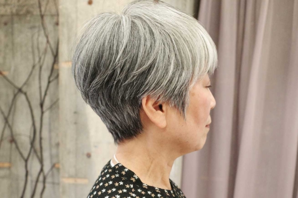 名古屋,白髪ぼかし,ハイライト