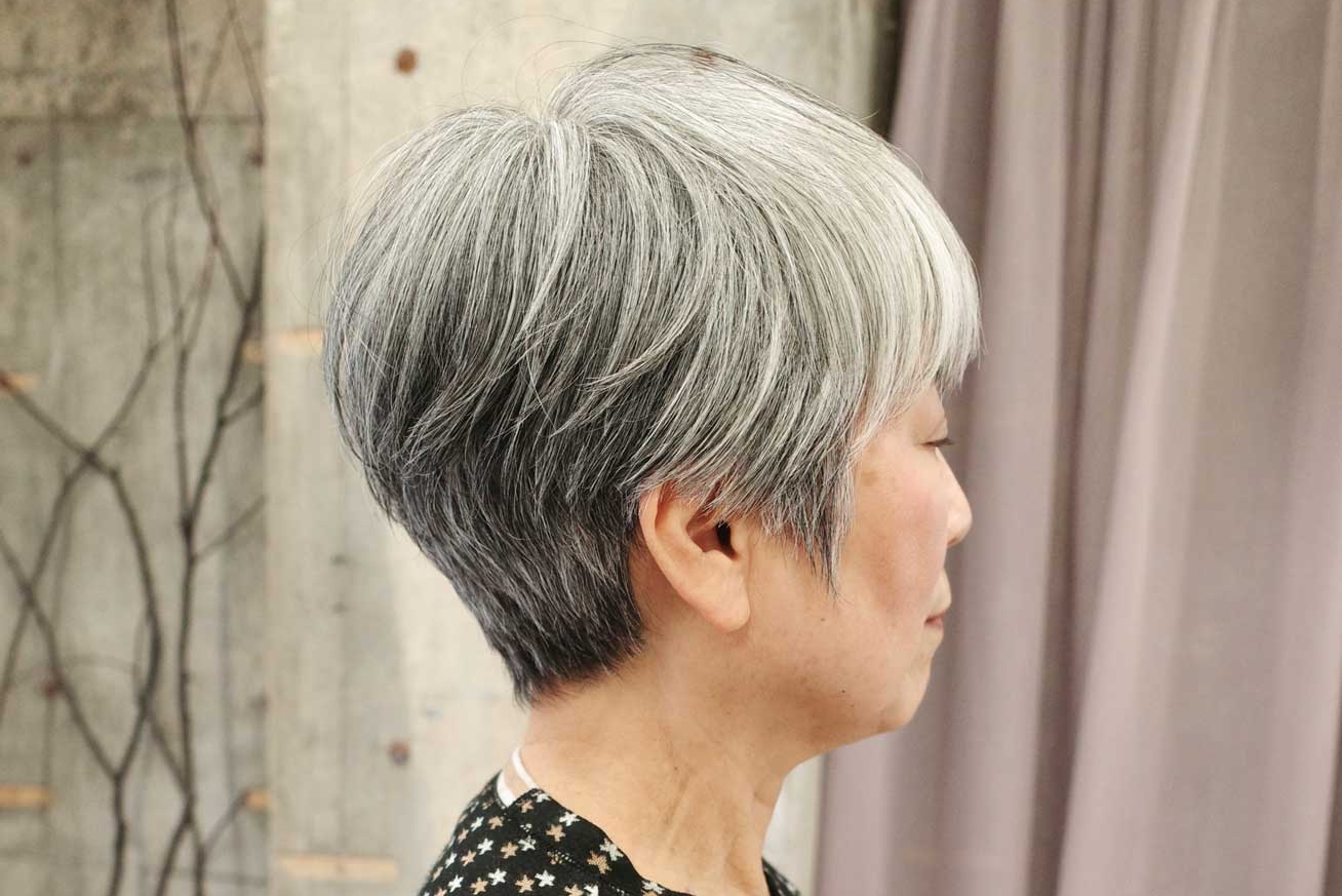 名古屋,白髪ぼかし,ハイライト