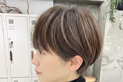 名古屋,白髪ぼかし,ハイライト