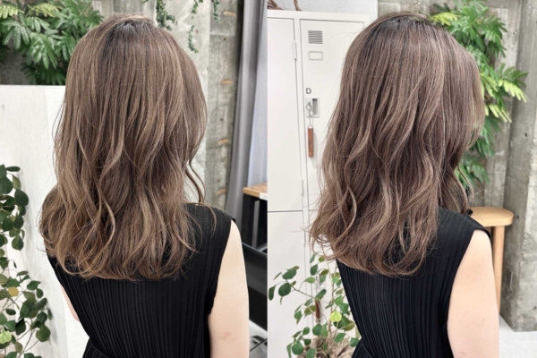 名古屋,白髪ぼかし,ハイライト