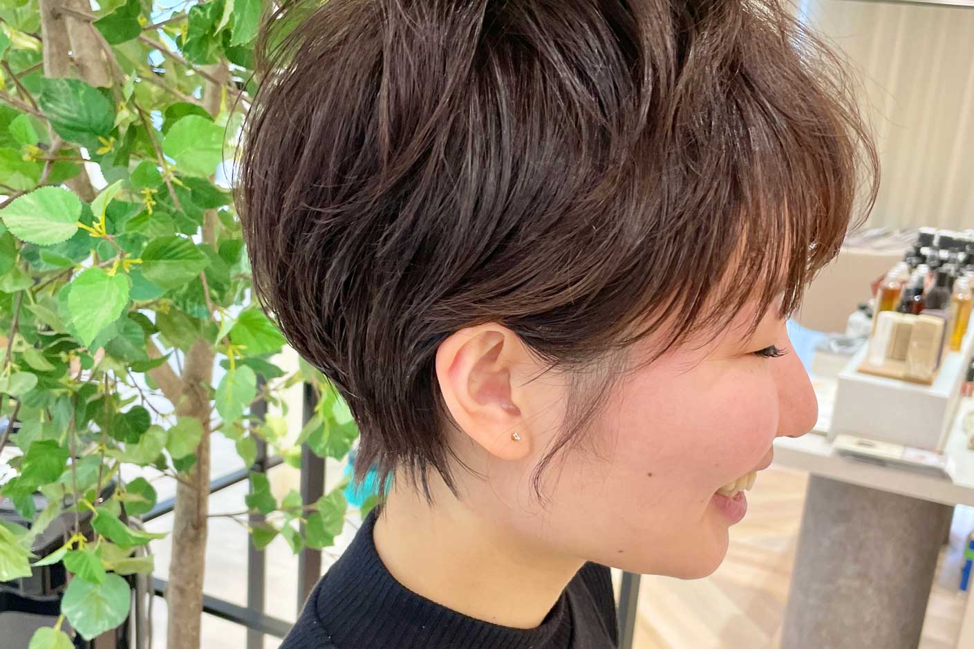 名古屋,パーマ,ショートヘア